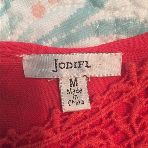 Coral Shift Dress - Picture 3 of 3